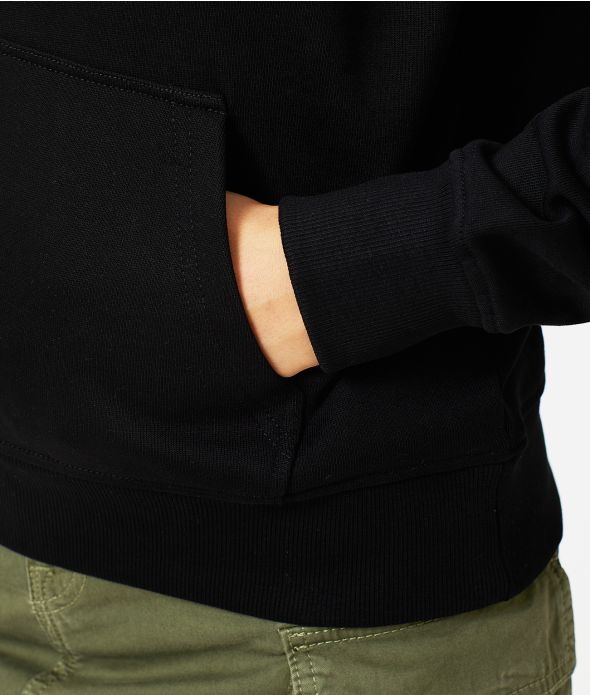 LAUREL KAPUCNIS NŐI PULÓVER, FEKETE