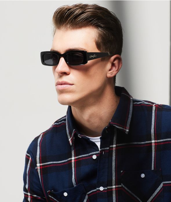 BAYLOR SHIRT, DARK BLUE CHECKES