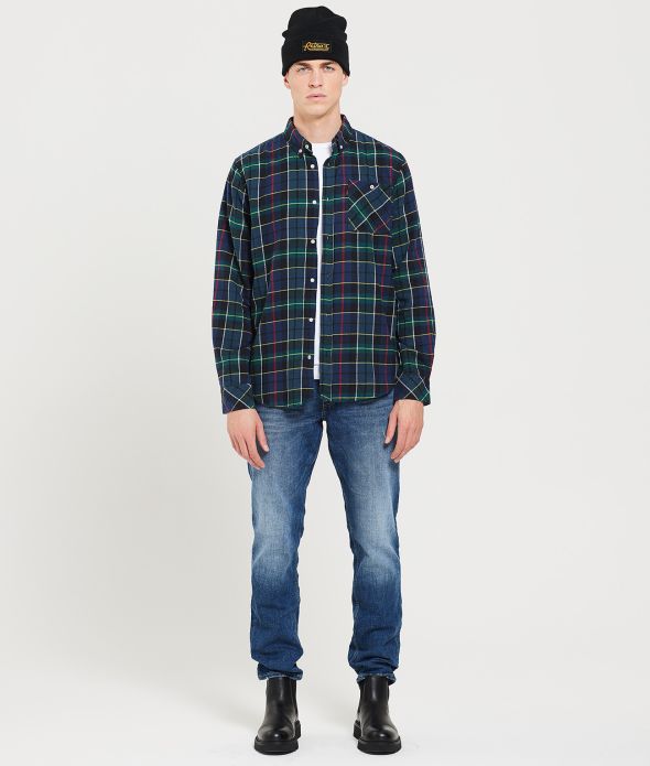 TENTH SHIRT, GREEN CHECKS