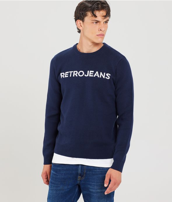 ADAN SWEATER, DARK BLUE