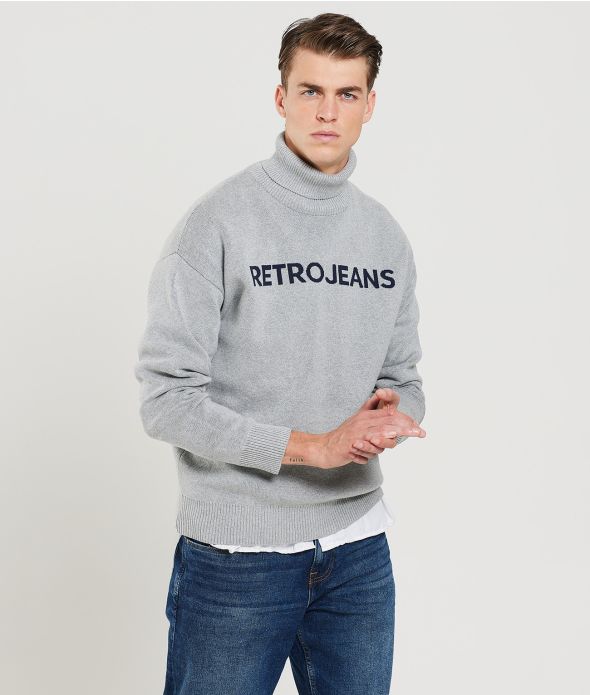 DANTE SWEATER, GREY MELANGE