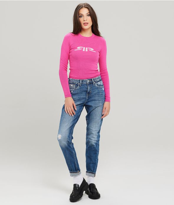 IPE NŐI KÖTÖTT PULÓVER, RÓZSASZÍN