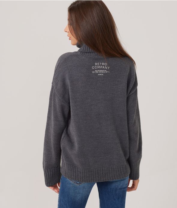 LAUREL TURTLENECK SWEATER, ANTRA MELANGE