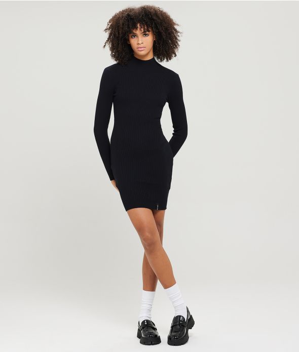 LIGNUM DRESS DRESS, BLACK