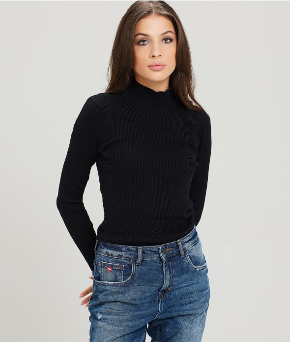 LIGNUM TURTLENECK SWEATER, BLACK