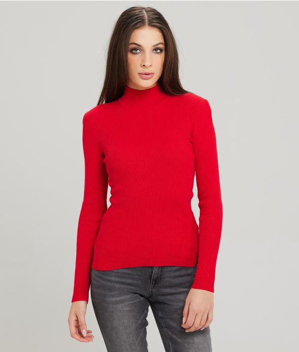 LIGNUM TURTLENECK SWEATER, RED