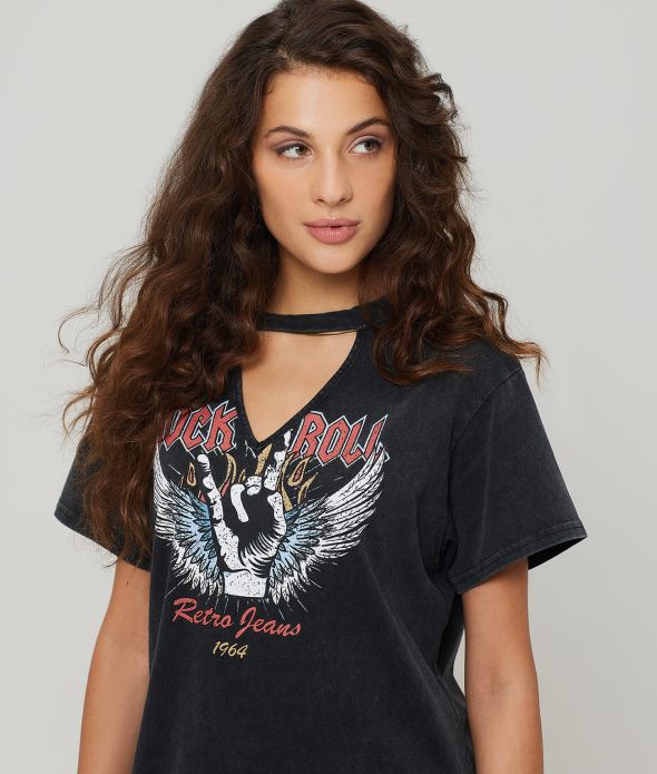 ALPINE TUNIC DRESS, BLACK