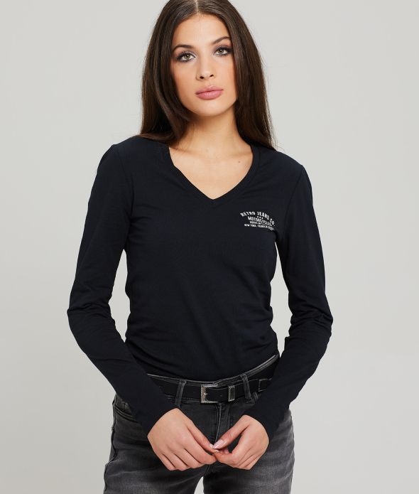 PINE LONGSLEEVES L.S.TOP, BLACK