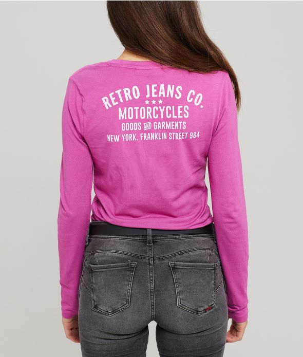 PINE LONGSLEEVES L.S.TOP, FUXIA