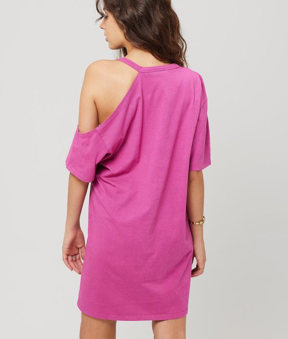 PINE TUNIC DRESS, FUXIA