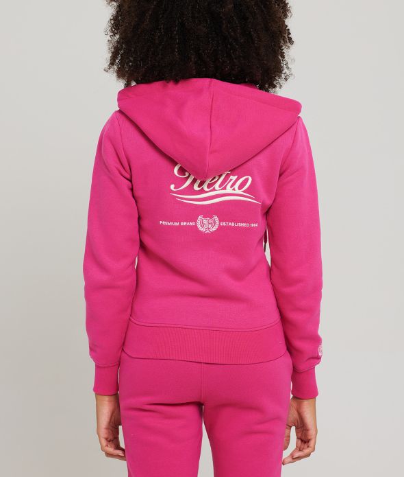 LOLLY ZIP JOGGING TOP, FUXIA