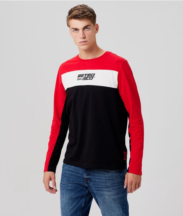 BREAKER LONGSLEEVE L.S.TOP, RED