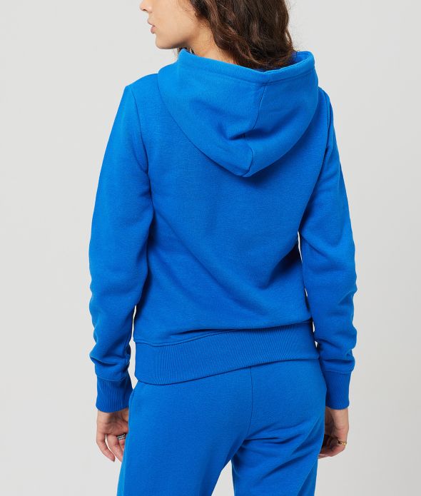 AYAN NŐI KAPUCNIS PULÓVER, KÉK