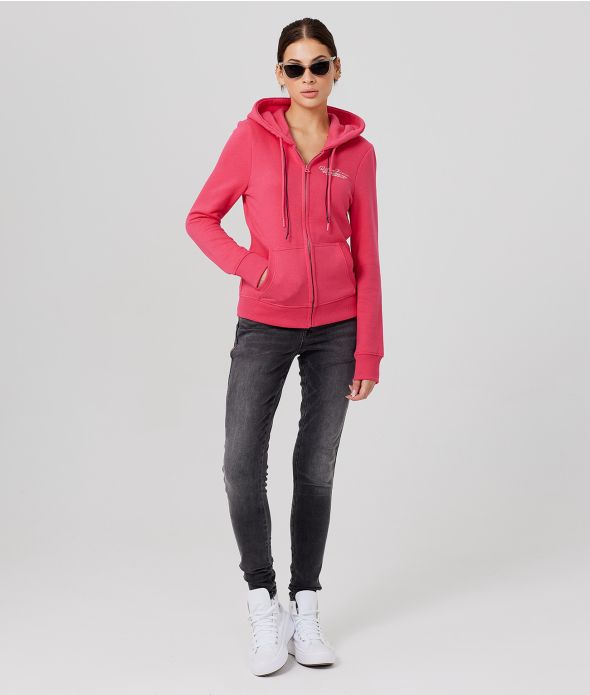 AYAN ZIP JOGGING TOP, PINK