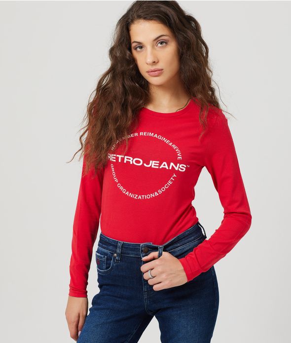 KARRI LONGSLEEVE L.S.TOP, RED