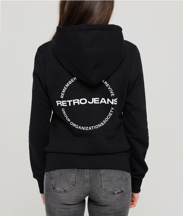 KARRI NŐI CIPZÁRAS PULÓVER, FEKETE