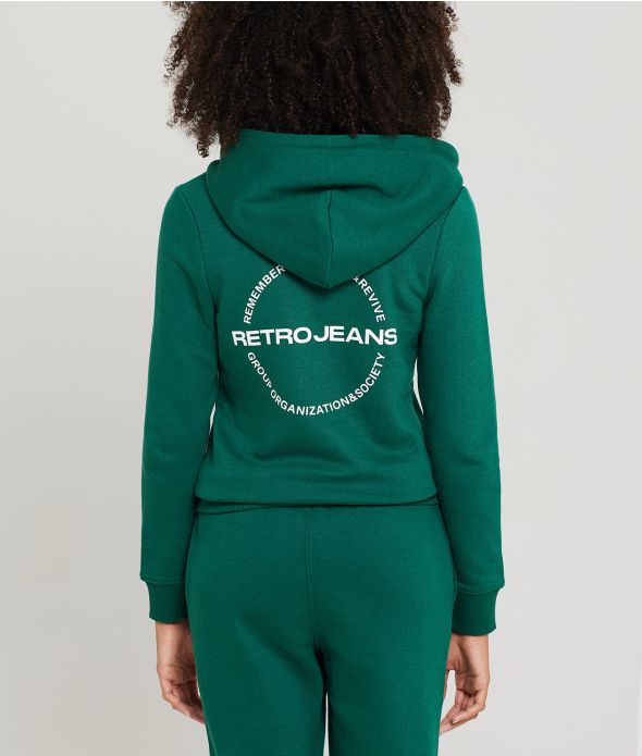 KARRI NŐI CIPZÁRAS PULÓVER, ZÖLD