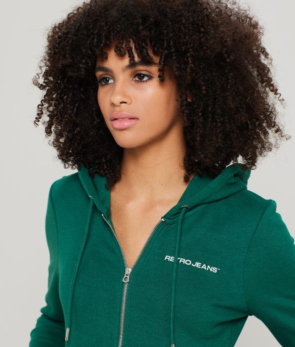 KARRI NŐI CIPZÁRAS PULÓVER, ZÖLD