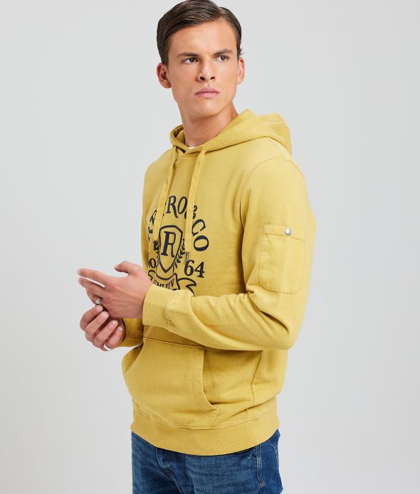 MONSOOR HOODIE JOGGING TOP, YELLOW