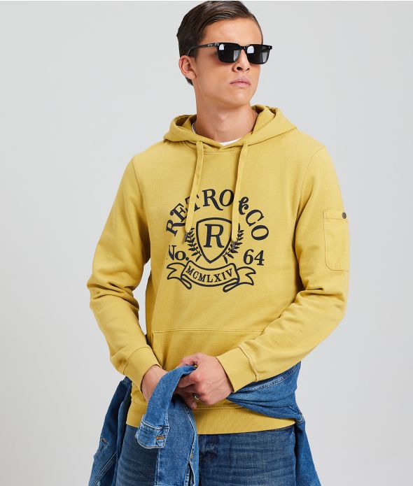 MONSOOR HOODIE JOGGING TOP, YELLOW