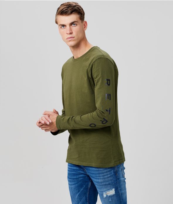 LEBOMBO LONG SLEEVE L.S.TOP, KHAKI