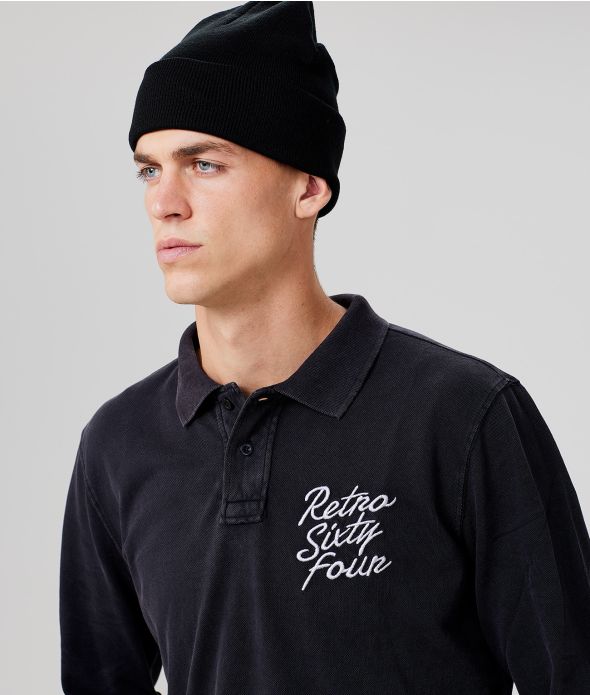 TUPELO HOSSZÚUJJÚ PÓLÓ, BLACK