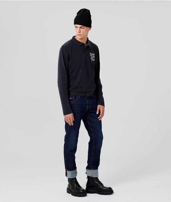 TUPELO HOSSZÚUJJÚ PÓLÓ, BLACK