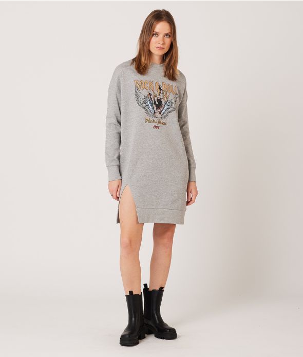 ALPINE DRESS DRESS, GREY MELANGE