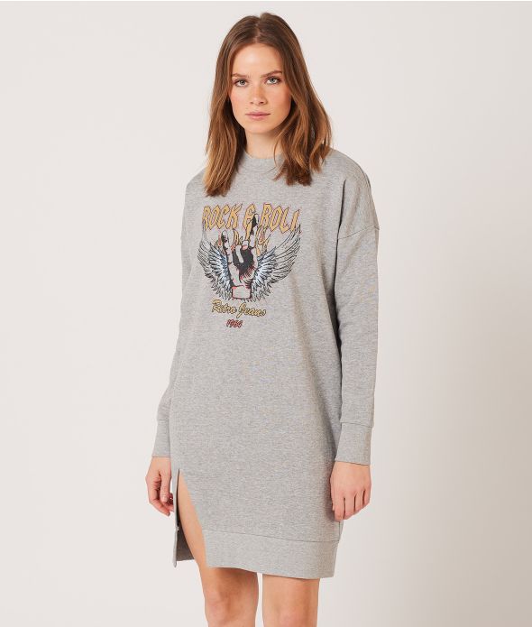 ALPINE DRESS DRESS, GREY MELANGE