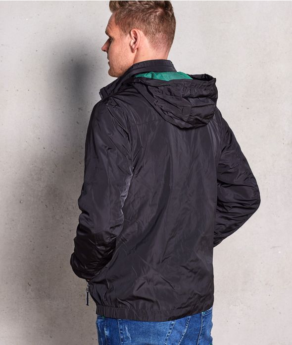 STRIKER WINDBREAKER JACKET, BLACK