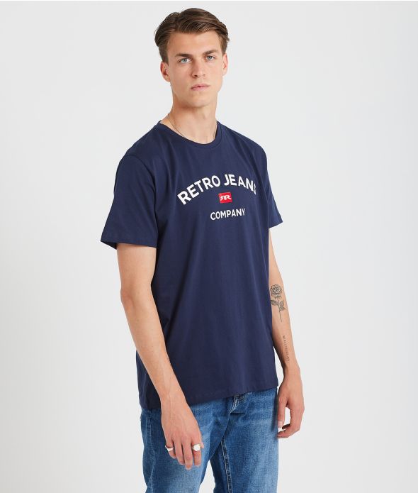 ALDEN T-SHIRT, NAVY BLUE