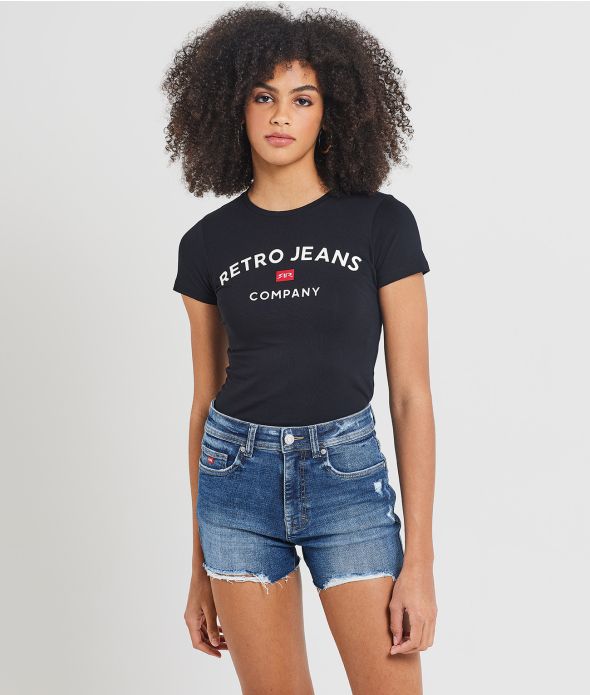 MELINA T-SHIRT, BLACK
