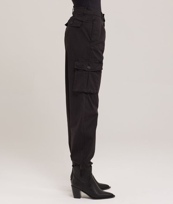 LAUREL CARGO PANTS PANTS, BLACK