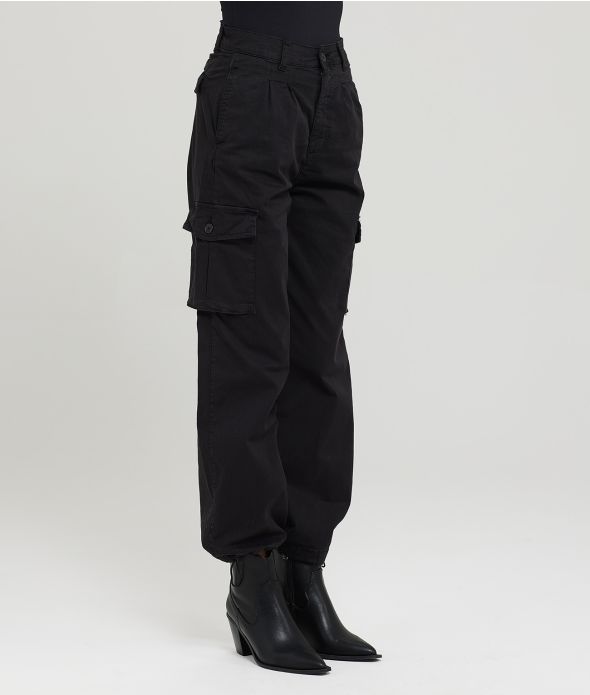 LAUREL CARGO PANTS PANTS, BLACK