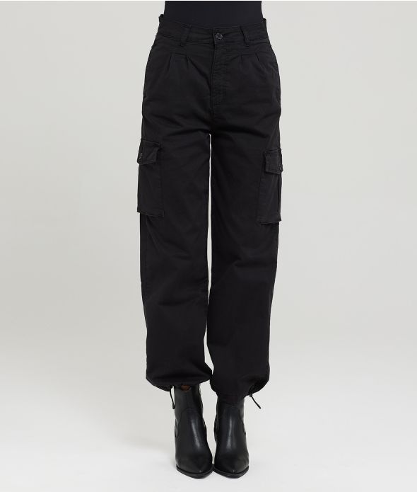 LAUREL CARGO PANTS PANTS, BLACK