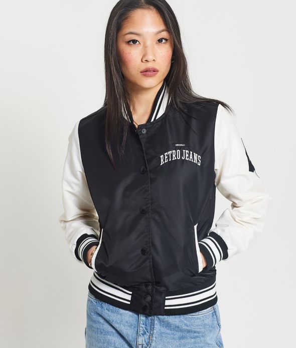 PENN BOMBER JACKET, BLACK