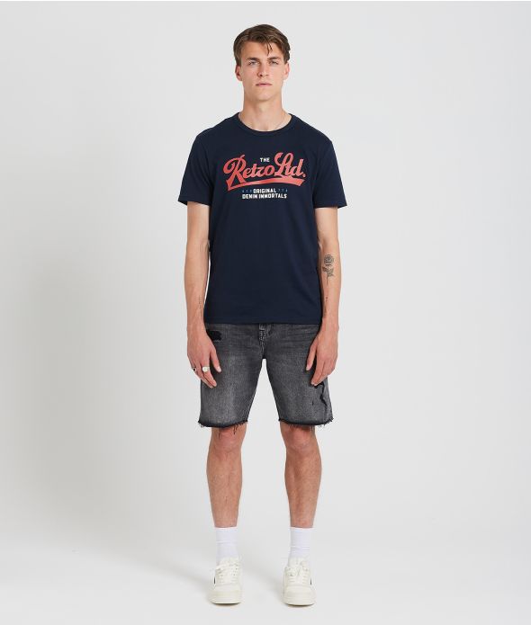 ASHEVILLE T-SHIRT, BLUE BLACK