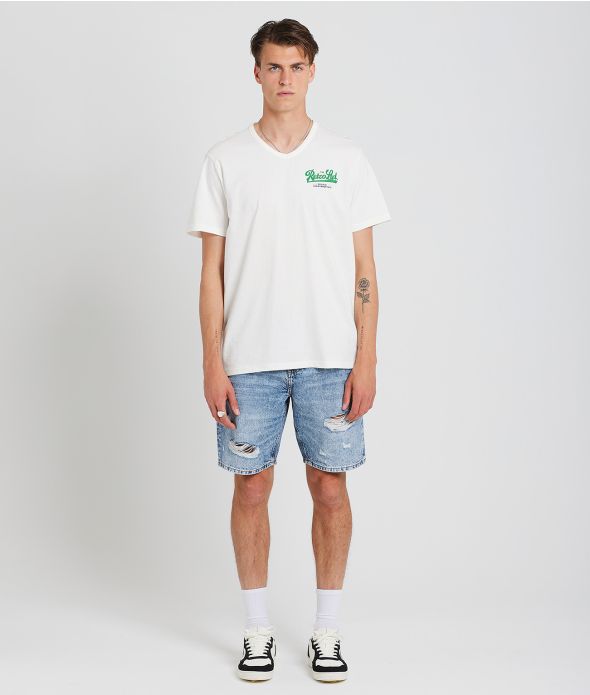 ASHEVILLE V-NECK T-SHIRT, OFFWHITE
