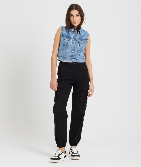 EILEEN CARGO PANTS, BLACK