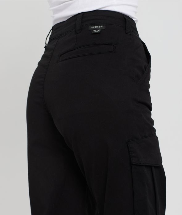 EILEEN CARGO PANTS, BLACK