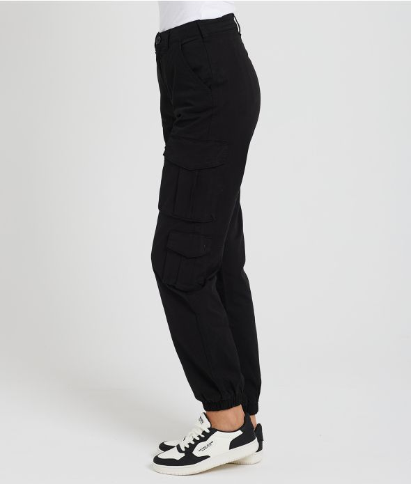 EILEEN CARGO PANTS, BLACK