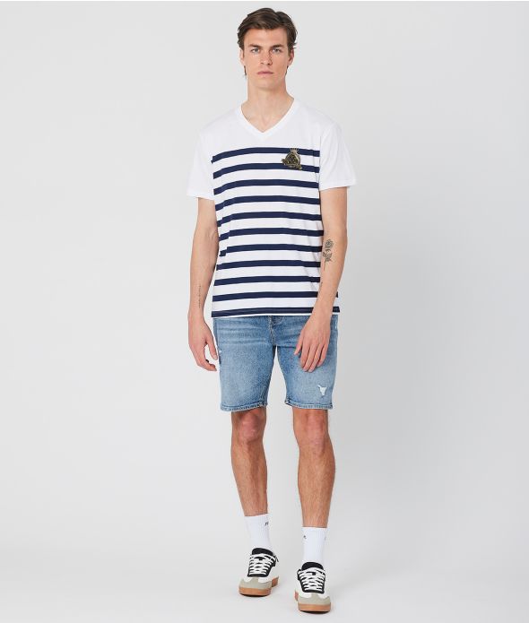 LIONEL T-SHIRT, WHITE STRIPED