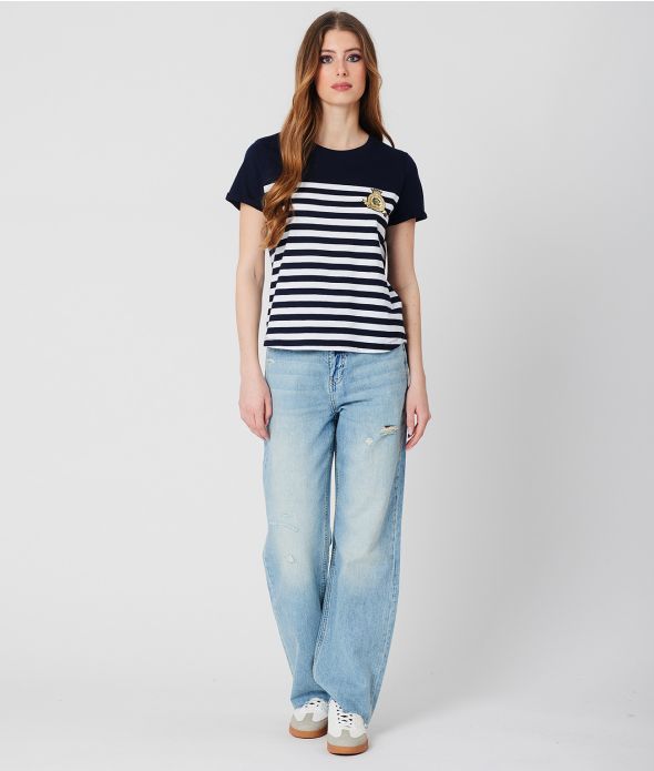 YARA T-SHIRT, DARK BLUE