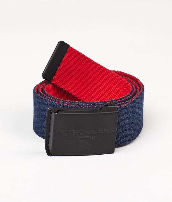 EASTON BELT, DARK BLUE-RED