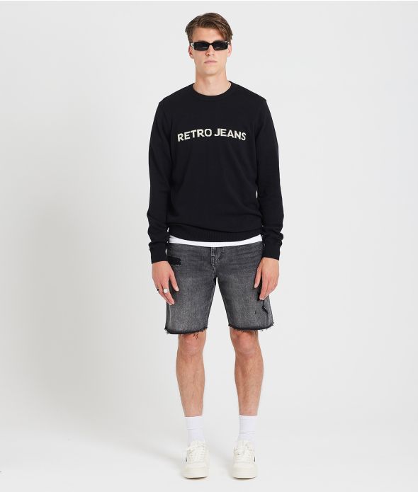 ALISTAIR SWEATER KNITWEAR, BLACK