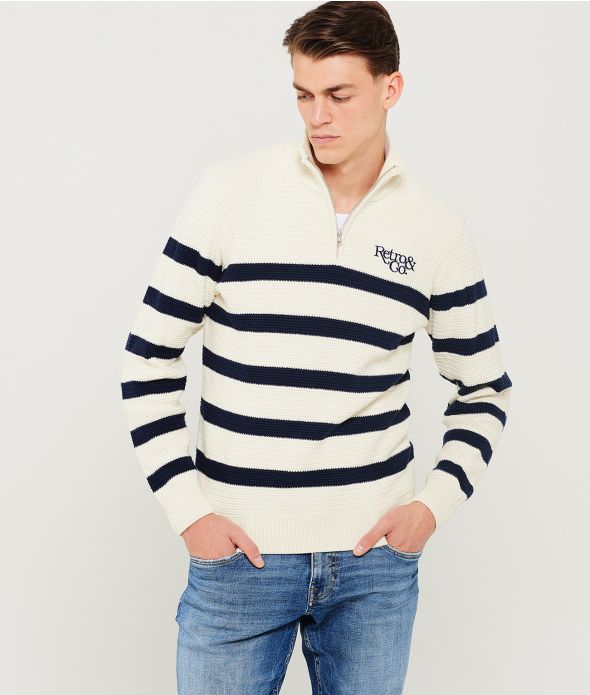 CASPIAN SWEATER KNITWEAR, OFFWHITE