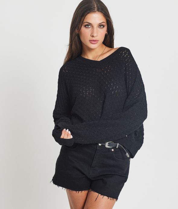 MARGHERITA SWEATER KNITWEAR, BLACK