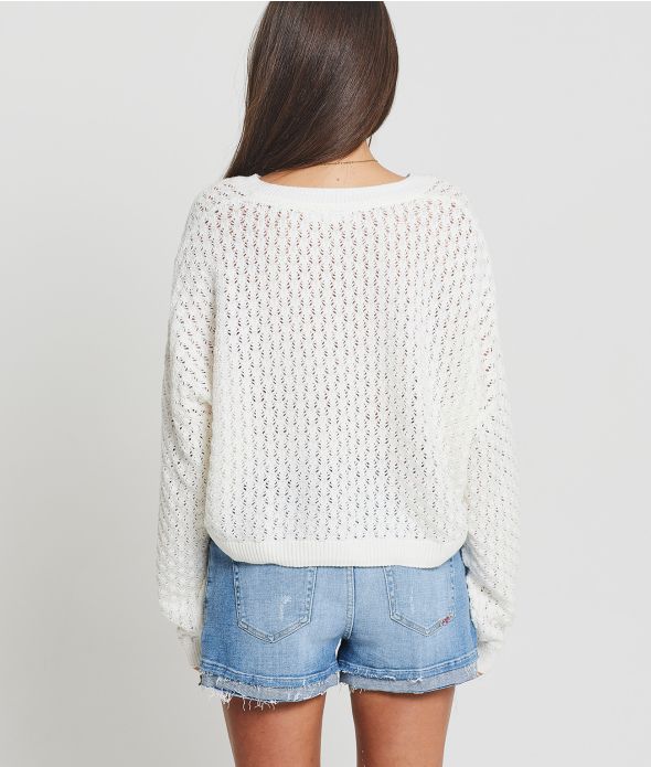 MARGHERITA SWEATER KNITWEAR, WHITE
