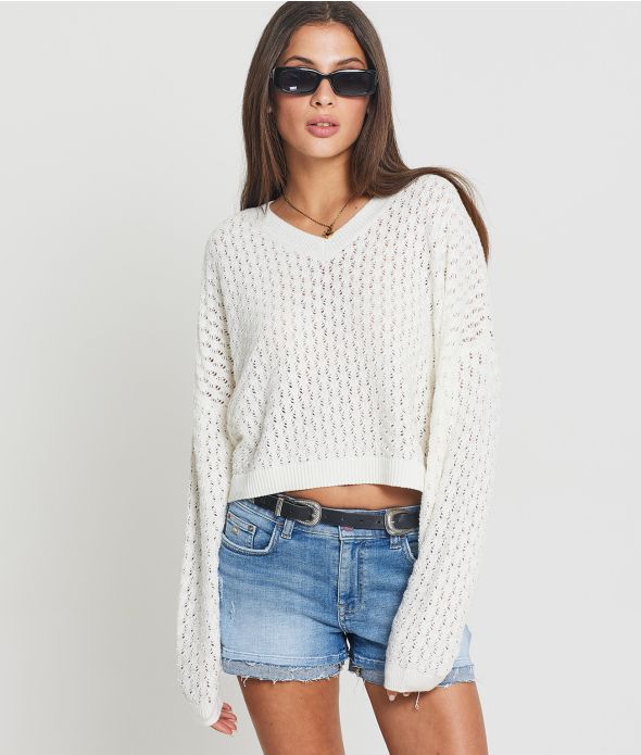 MARGHERITA SWEATER KNITWEAR, WHITE