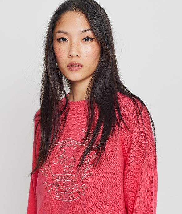 MARINER NŐI KÖTÖTT PULÓVER, PIROS